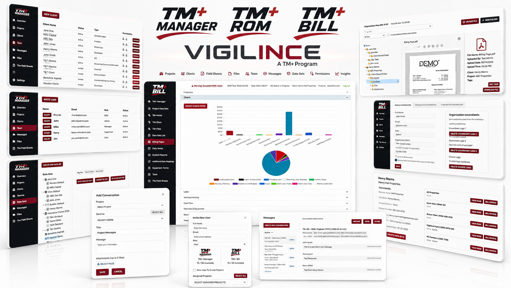 TM Plus cloud-based Time and Material Software platform for restoration and property loss professionals